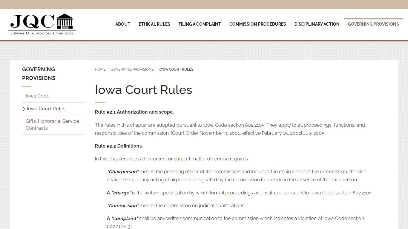Iowa Court Rules | Iowa Judicial Branch - iowajqc.gov